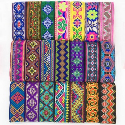 Coomamuu 5cm Jacquard Webbing Trim Ethnic Webbing Embroidery Fabric Lace Trim Sewing Ribbon Trims